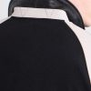 Collared Raglan Leather Trimmed Wool-Blend Bomber Jacket - E2 Collared Raglan Leather Trimmed Wool-Blend Bomber Jacket - E2