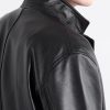 Notched Lapel Leather Blazer - CU Notched Lapel Leather Blazer - CU