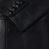 Notched Lapel Leather Blazer - E1 Notched Lapel Leather Blazer - E1