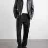 Notched Lapel Leather Blazer - OU Notched Lapel Leather Blazer - OU