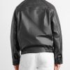 The Dunbear Leather Bomber Jacket - BK The Dunbear Leather Bomber Jacket - BK