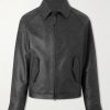 The Dunbear Leather Bomber Jacket The Dunbear Leather Bomber Jacket