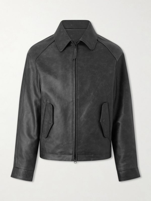 The Dunbear Leather Bomber Jacket The Dunbear Leather Bomber Jacket