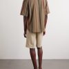 Ronen Camp-Collar Striped Jacquard-Knit Cotton Shirt - BK Ronen Camp-Collar Striped Jacquard-Knit Cotton Shirt - BK