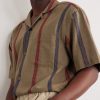 Ronen Camp-Collar Striped Jacquard-Knit Cotton Shirt - CU Ronen Camp-Collar Striped Jacquard-Knit Cotton Shirt - CU