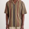 Ronen Camp-Collar Striped Jacquard-Knit Cotton Shirt - FR Ronen Camp-Collar Striped Jacquard-Knit Cotton Shirt - FR