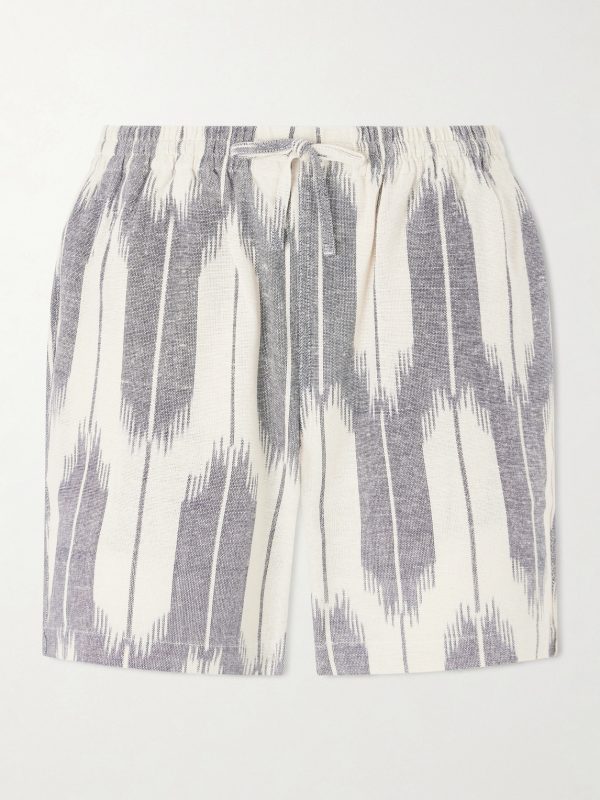Olbia Straight-Leg Cotton Drawstring Shorts