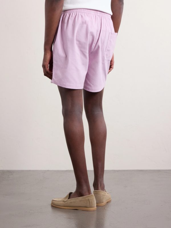 Olbia Straight-Leg Cotton Drawstring Shorts - BK