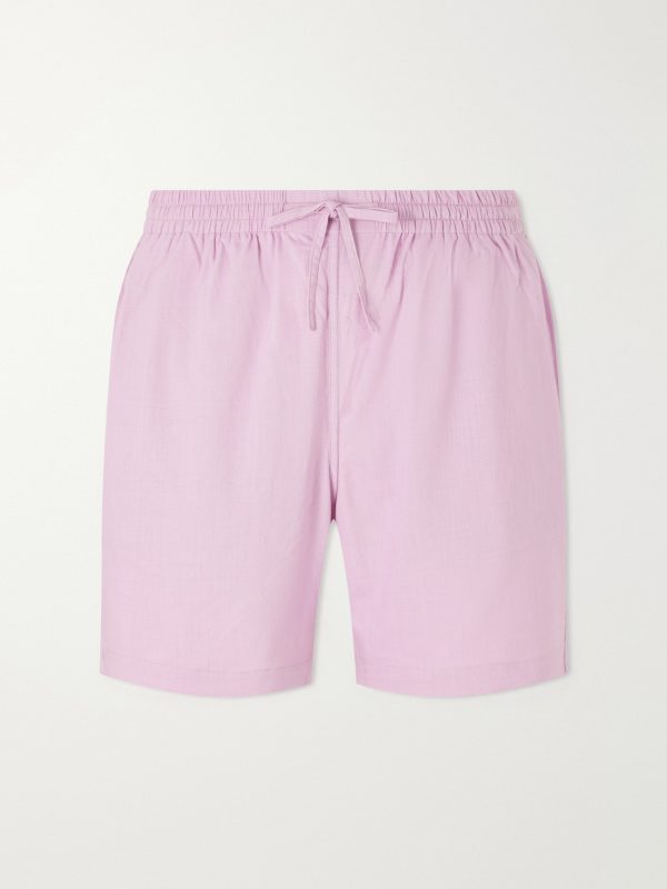 Olbia Straight-Leg Cotton Drawstring Shorts