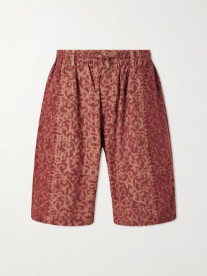 Milo Shibori Straight-Leg Printed Cotton Shorts