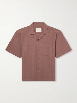 Rohit Convertible-Collar Cotton-Jacquard Shirt Rohit Convertible-Collar Cotton-Jacquard Shirt