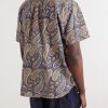Ron Button-Down Collar Paisley-Print Cotton Shirt - BK