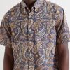 Ron Button-Down Collar Paisley-Print Cotton Shirt - CU