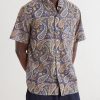 Ron Button-Down Collar Paisley-Print Cotton Shirt - FR