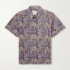 Ron Button-Down Collar Paisley-Print Cotton Shirt