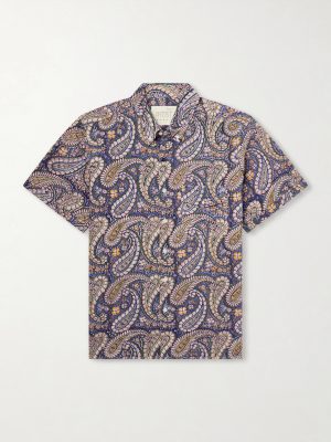 Ron Button-Down Collar Paisley-Print Cotton Shirt Ron Button-Down Collar Paisley-Print Cotton Shirt