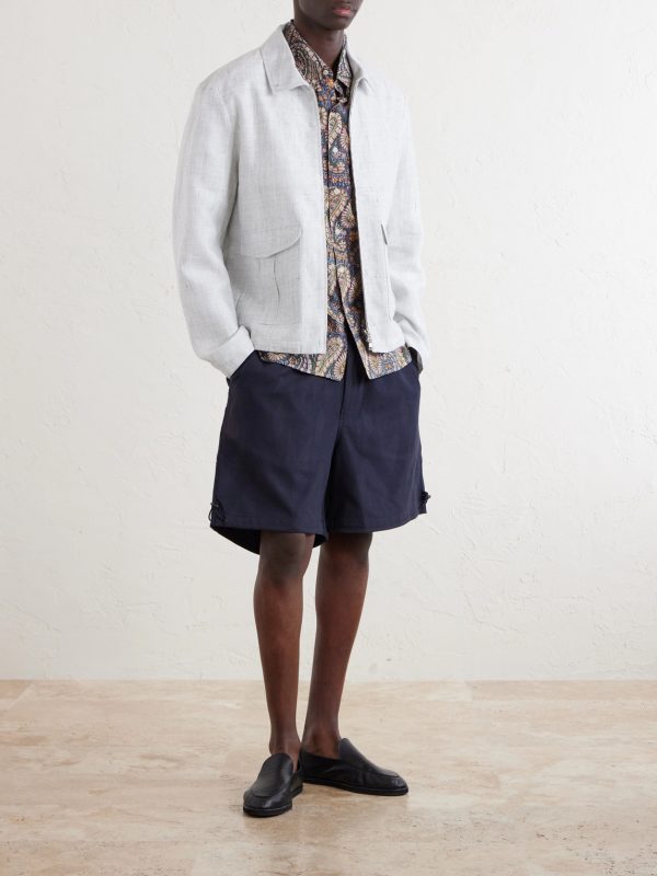 Ron Button-Down Collar Paisley-Print Cotton Shirt - OU