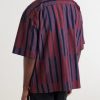 Rohit Convertible-Collar Striped Cotton Shirt - BK