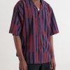 Rohit Convertible-Collar Striped Cotton Shirt - FR