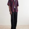 Rohit Convertible-Collar Striped Cotton Shirt - OU