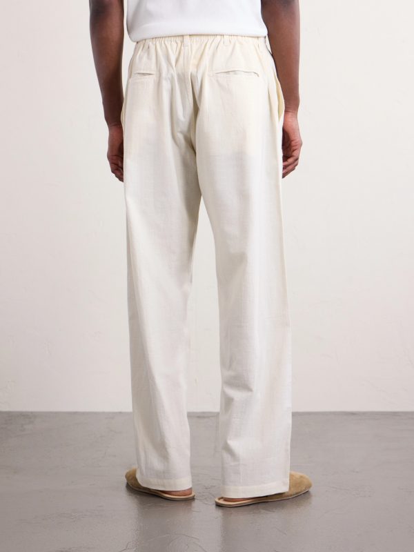 Kedar Straight-Leg Cotton Trousers - BK