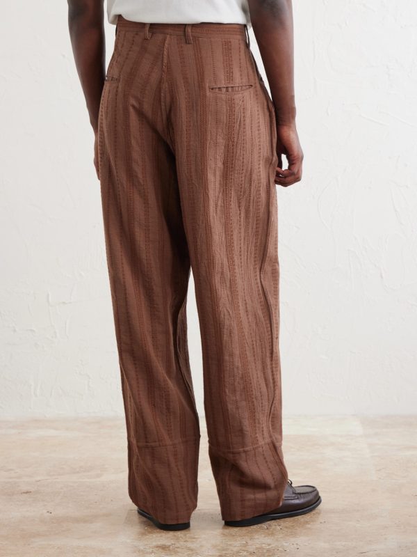 Antonio Straight-Leg Striped Cotton-Canvas Trousers - BK Antonio Straight-Leg Striped Cotton-Canvas Trousers - BK