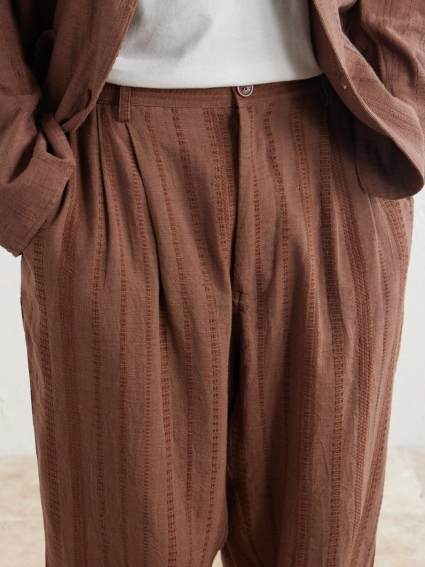Antonio Straight-Leg Striped Cotton-Canvas Trousers - CU Antonio Straight-Leg Striped Cotton-Canvas Trousers - CU