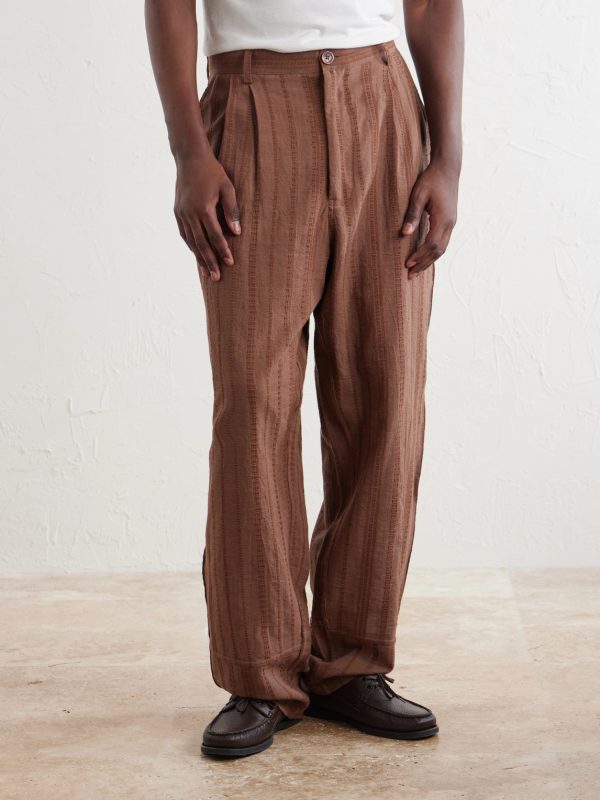 Antonio Straight-Leg Striped Cotton-Canvas Trousers - FR Antonio Straight-Leg Striped Cotton-Canvas Trousers - FR