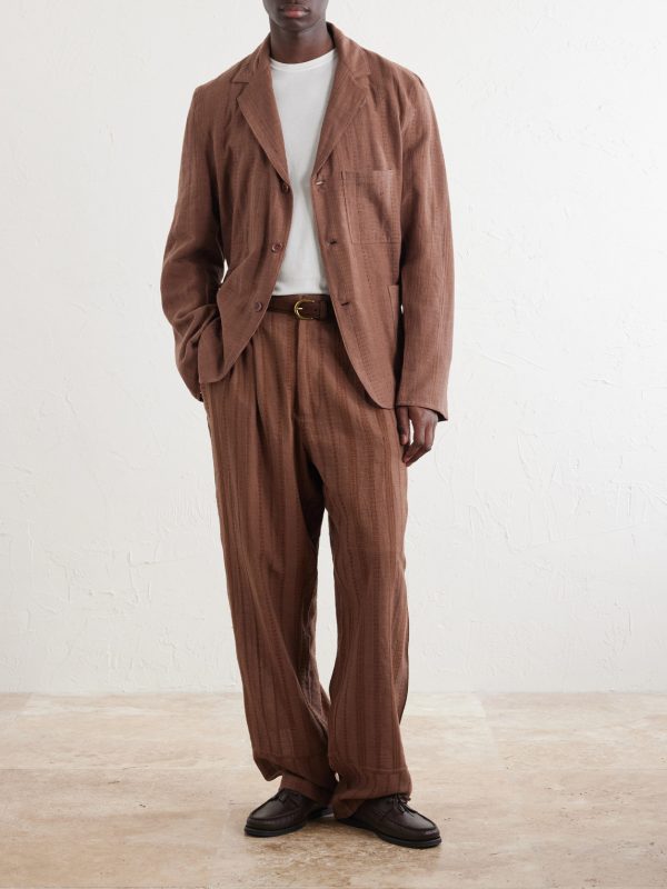 Antonio Straight-Leg Striped Cotton-Canvas Trousers - OU Antonio Straight-Leg Striped Cotton-Canvas Trousers - OU