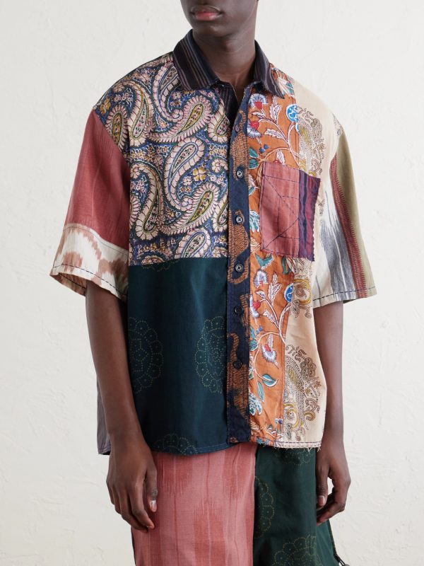 Yuto Patchwork Cotton Shirt - FR Yuto Patchwork Cotton Shirt - FR