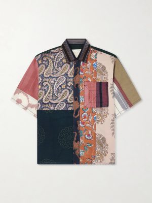 Yuto Patchwork Cotton Shirt