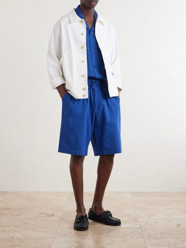 Milo Straight-Leg Cotton Drawstring Shorts - OU Milo Straight-Leg Cotton Drawstring Shorts - OU