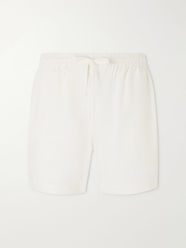 Olbia Straight-Leg Cotton Drawstring Shorts