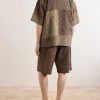 Rohit Bandhani Convertible-Collar Patchwork Embroidered Cotton Shirt - BK Rohit Bandhani Convertible-Collar Patchwork Embroidered Cotton Shirt - BK