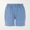 Olbia Straight-Leg Cotton Drawstring Shorts Olbia Straight-Leg Cotton Drawstring Shorts