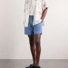 Olbia Straight-Leg Cotton Drawstring Shorts - OU Olbia Straight-Leg Cotton Drawstring Shorts - OU