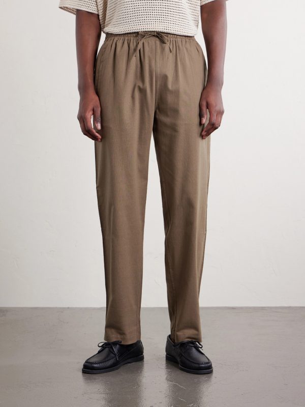 Roy Straight-Leg Cotton Trousers - FR Roy Straight-Leg Cotton Trousers - FR