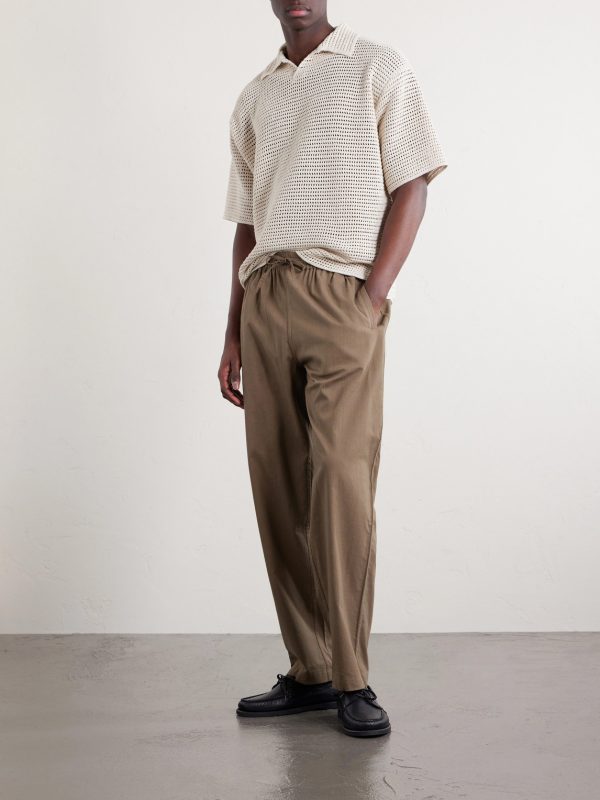 Roy Straight-Leg Cotton Trousers - OU Roy Straight-Leg Cotton Trousers - OU