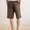 Milo Bandhani Straight-Leg Embroidered Cotton Drawstring Shorts - BK