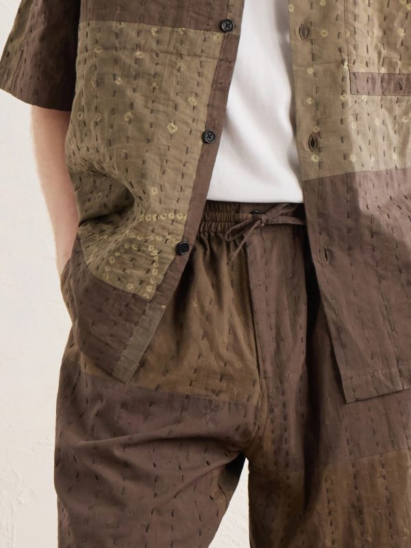 Milo Bandhani Straight-Leg Embroidered Cotton Drawstring Shorts - E1