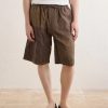 Milo Bandhani Straight-Leg Embroidered Cotton Drawstring Shorts - FR