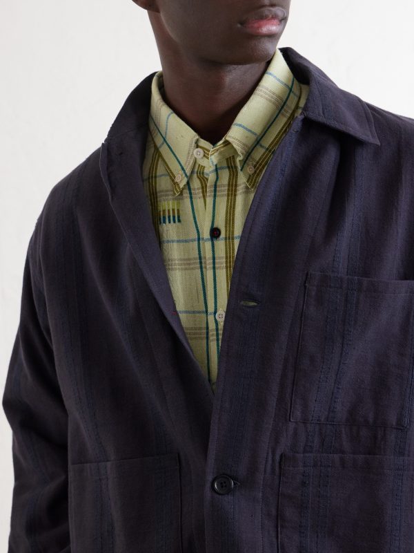 Ronald Embroidered Checked Cotton Shirt - CU Ronald Embroidered Checked Cotton Shirt - CU