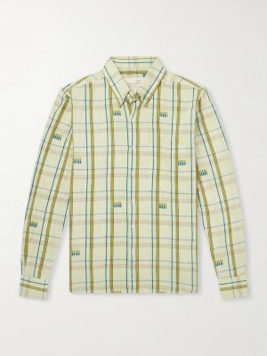 Ronald Embroidered Checked Cotton Shirt Ronald Embroidered Checked Cotton Shirt