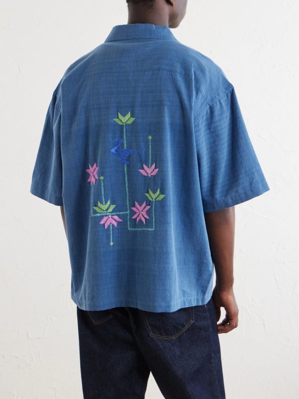 Rohit Embroidered Cotton Shirt - BK
