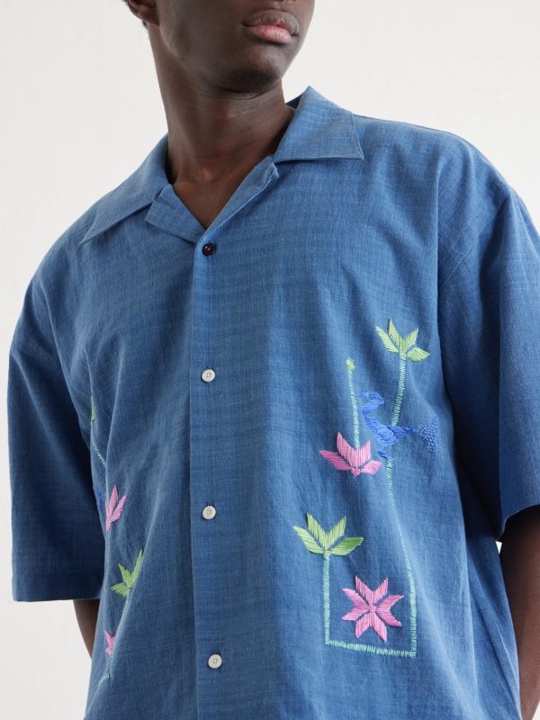 Rohit Embroidered Cotton Shirt - CU