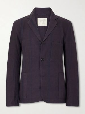 Somesh Checked Cotton Suit Jacket Somesh Checked Cotton Suit Jacket