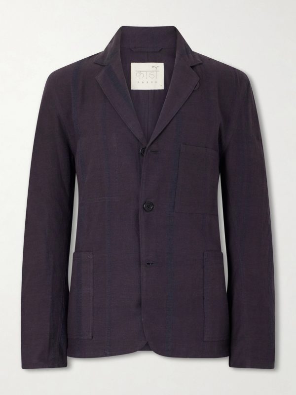 Somesh Checked Cotton Suit Jacket Somesh Checked Cotton Suit Jacket