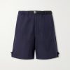 Kami Wide-Leg Belted Cotton Shorts Kami Wide-Leg Belted Cotton Shorts