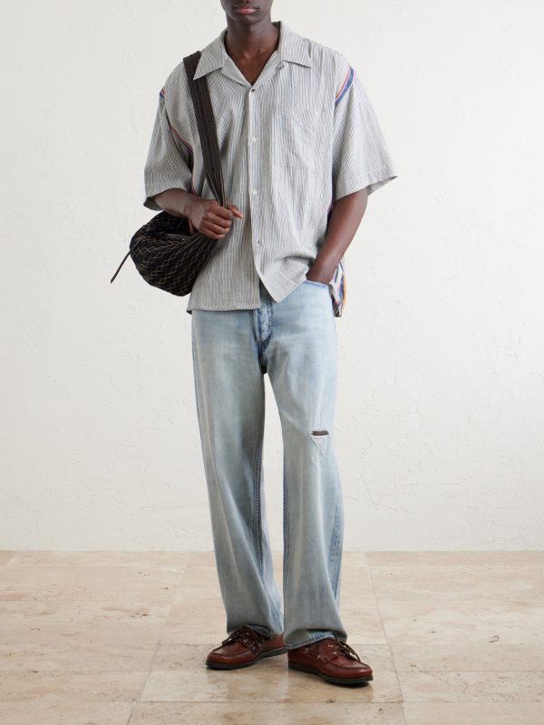 Rohit Convertible-Collar Cotton Shirt - OU