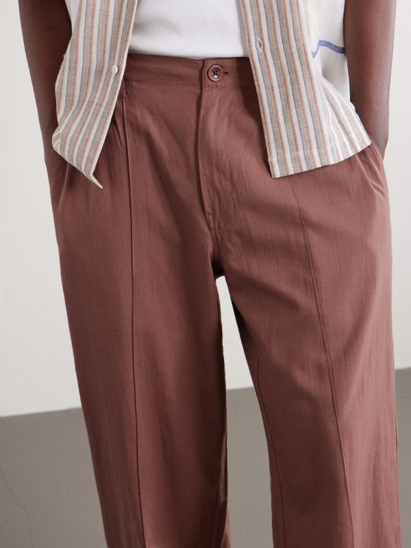 Kedar Straight-Leg Cotton Trousers - CU Kedar Straight-Leg Cotton Trousers - CU